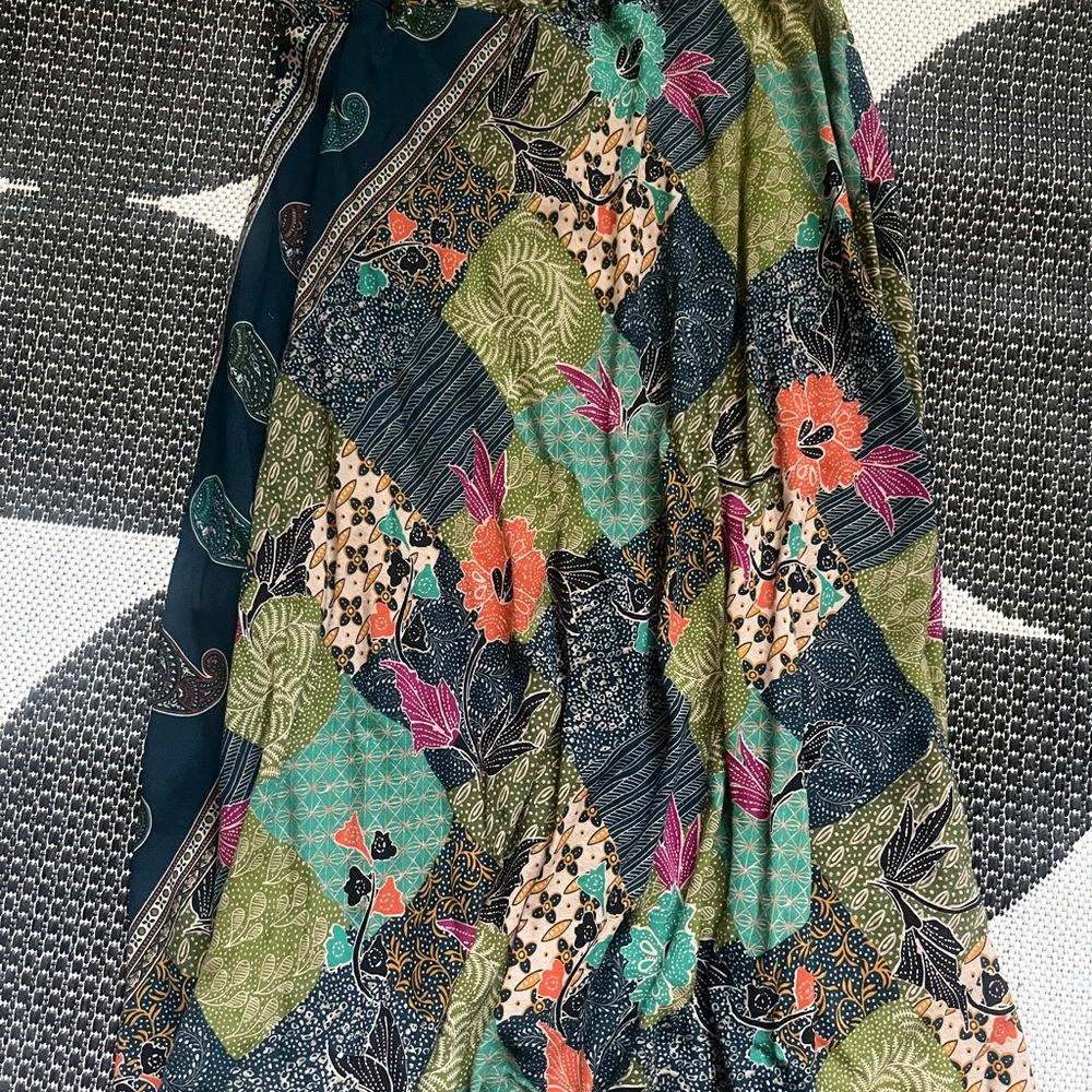 Colorful Patchwork Maxi Skirt